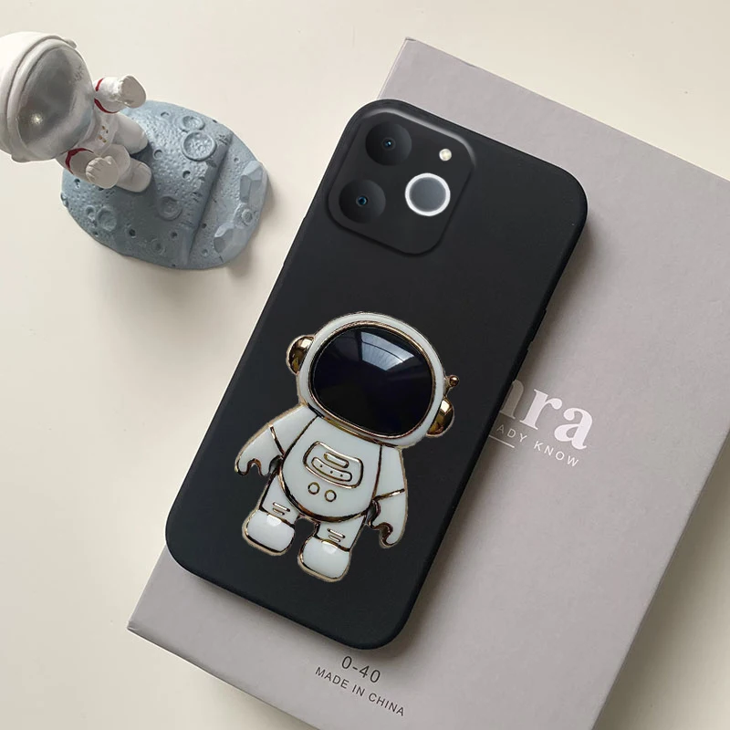 حافظة لهاتف Realme Note 70 60 60X حامل رائد الفضاء رفيع للغاية من السيليكون المقاوم للصدمات لهاتف Realme Note 70 60 60X غطاء خلفي