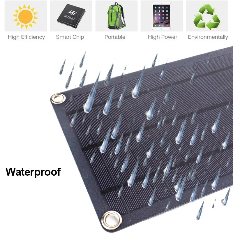 10W Solar Panel Fan Kit USB 5V Output Portable Waterproof Outdoor for Greenhouse Dog Pet House Home Ventilation Equipment Summer