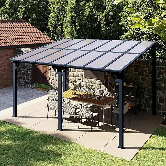 Custom-made all-season steel gazebo outdoor aluminum frame modern style metal gazebo, waterproof gazebo