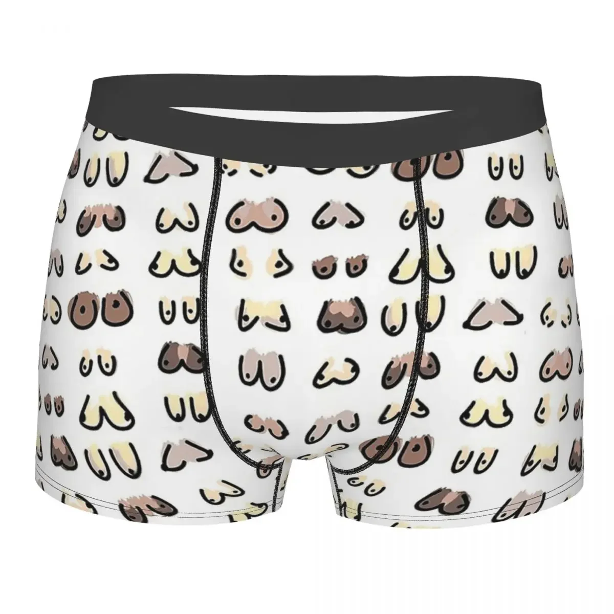 Cute BOOBS Underpants Homme Panties Man Underwear Sexy Shorts Boxer Briefs