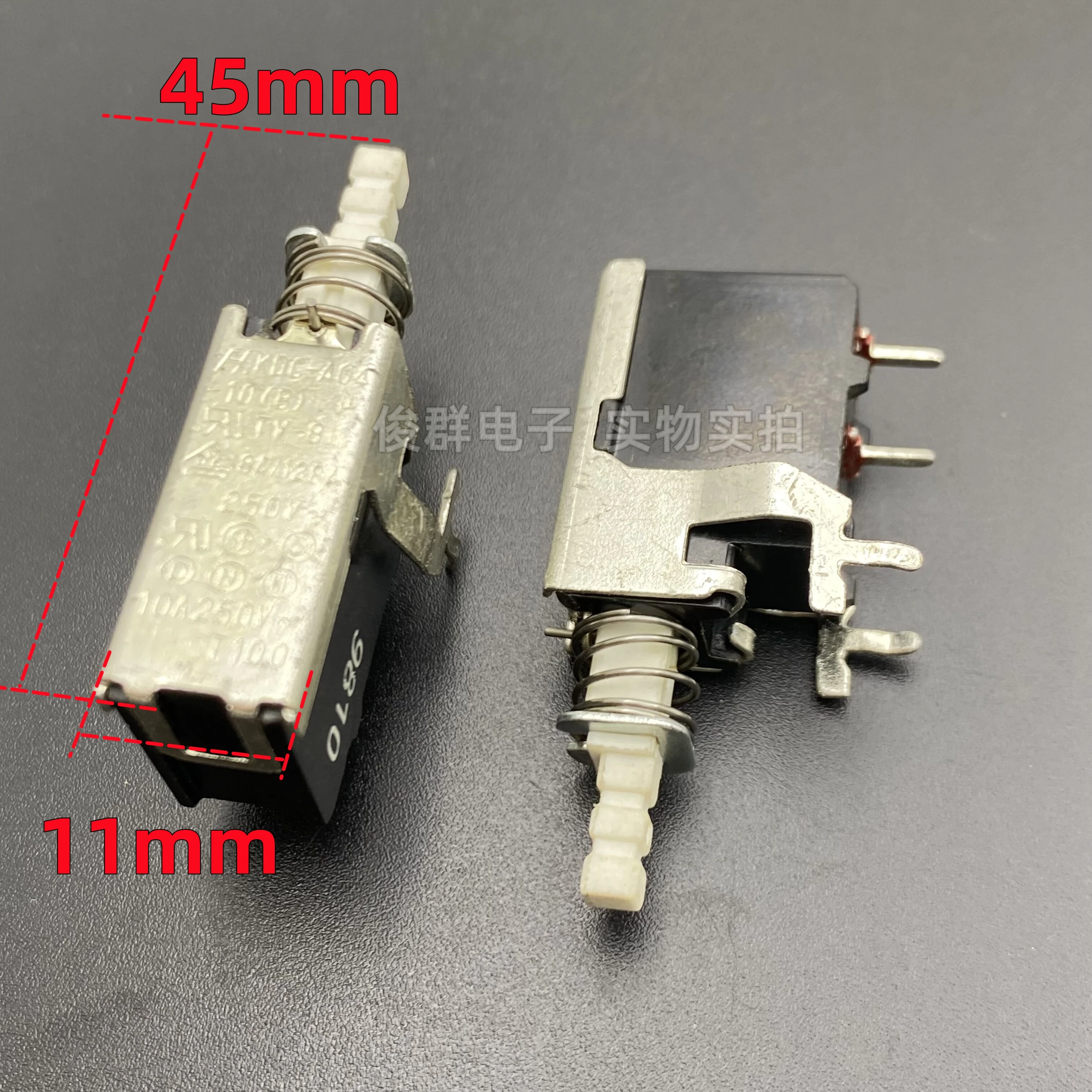 10pcs/Taiwan KDC-A04-10 self-locking power switch TV-8 10A250 adjustable power amplifier case button button