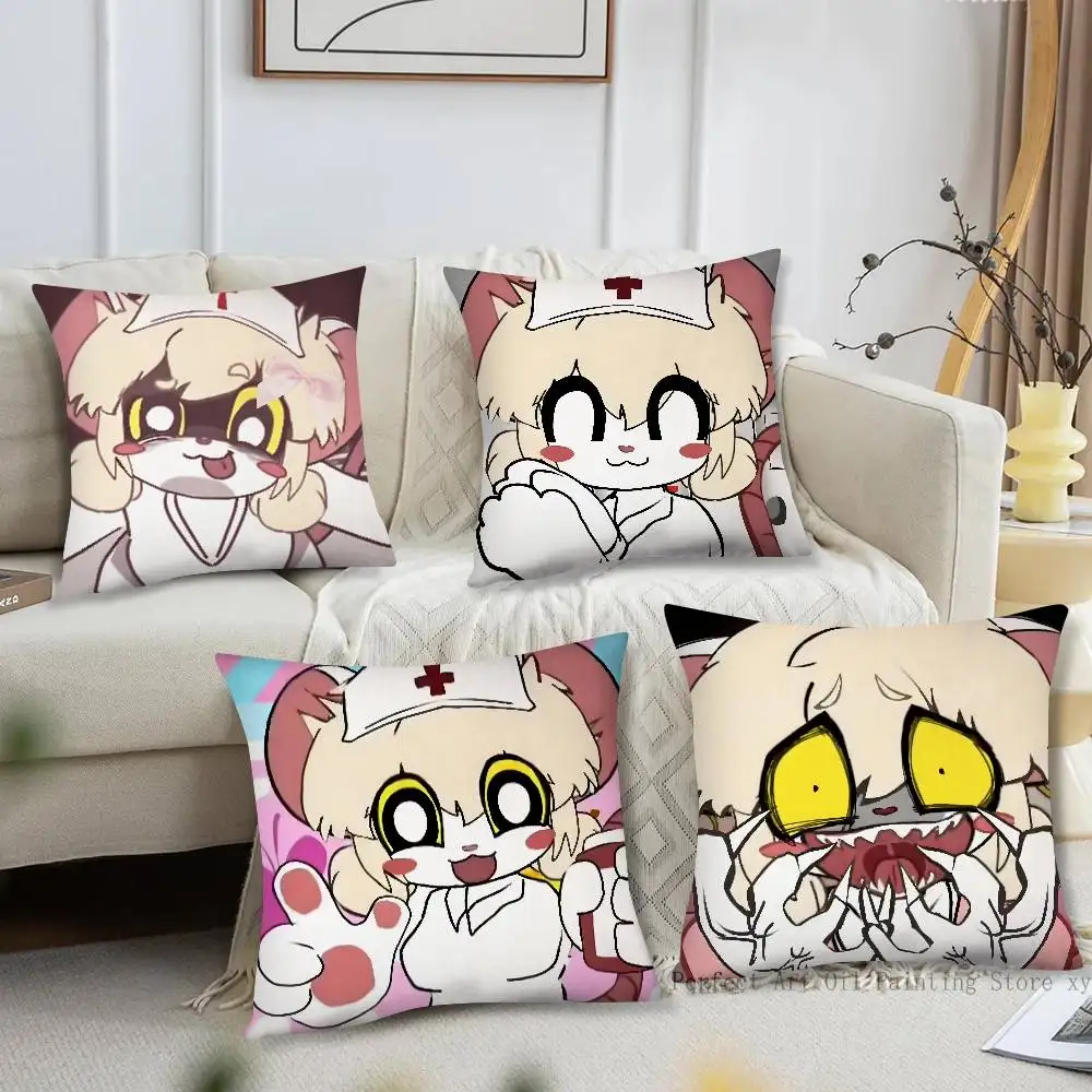 1pc Terrible Mouse Lorna Pillow Case Fashion Square Pillowcase Bedroom Sofa Room Ins Decoration Leisure
