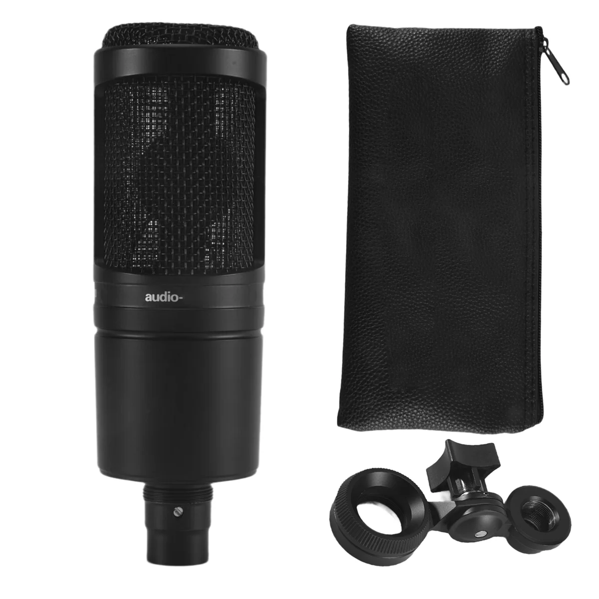 

ATP228-Audio AT2020 Cardioid Condenser Microphone 20-20000Hz Three Pin XLRM Male Microphone for Recording Anchor Karaoke MIC