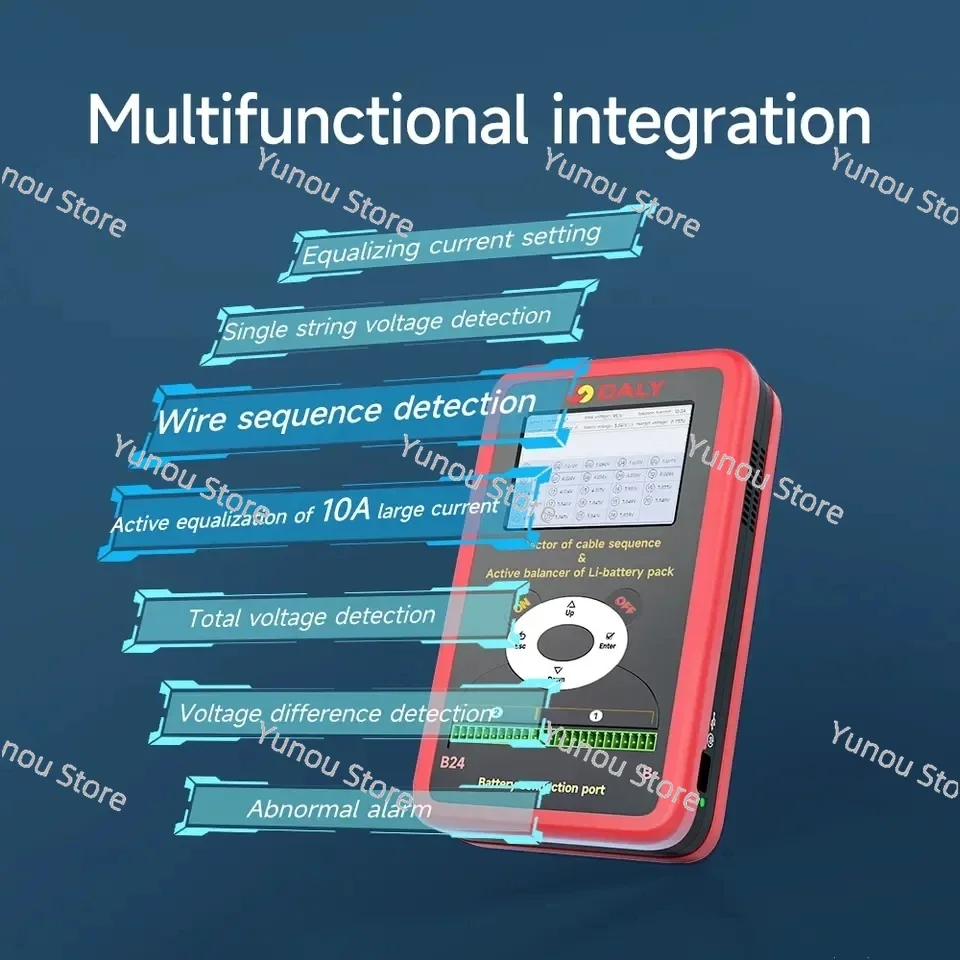 BMS Active Equalizer 10A Energy Storage EV 18650 Lifepo4 Lithium-ion Battery Pack Equalizer 3S-24S Cable Sequence Detector