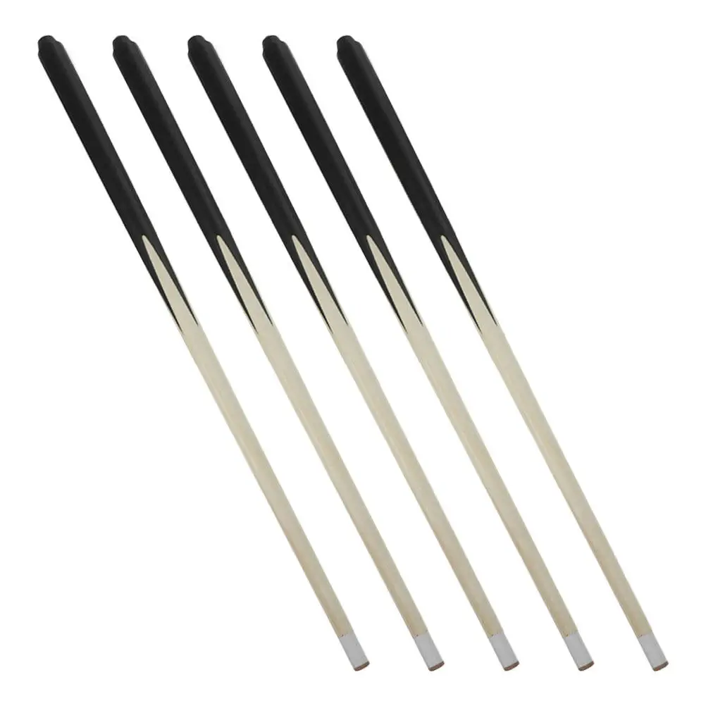 

5Pcs Short Pool Cues Wood Mini Billiard Cue Set Portable Compact for Tabletop Games Motor Skills Practice Pool