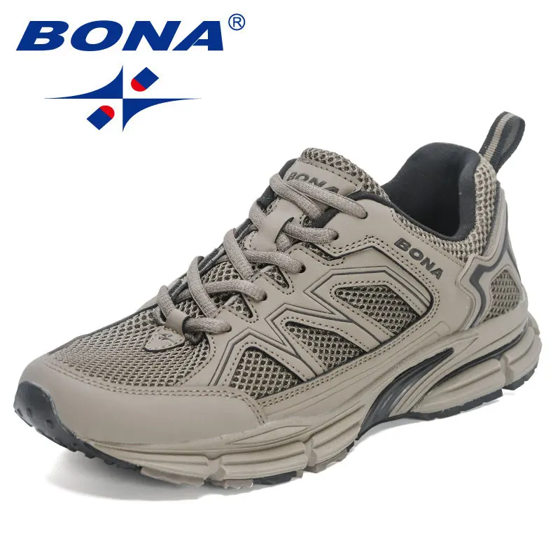 BONA 2023 Novos Designers Sapatos De Corrida Homens Tênis De Corrida Respirável Marca Tênis Homem Esportes Treinamento Caminhada Sapatos Respirável m