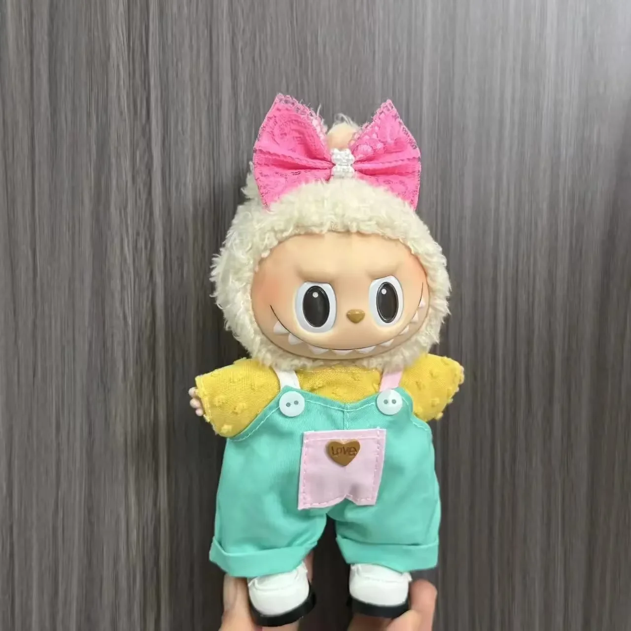 17cm Labubu  Doll Clothes Set - Halloween Cute Skirt Outfit with Wings, Fashion Trendy Dressing Costume, Baby Doll Clothing