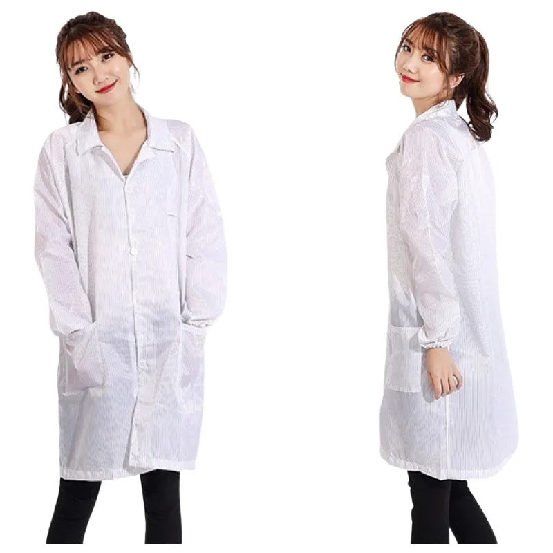 

5 items Anti-static Clothing Dust-free Coat Workshop Protective Clean Workwear Manufacturer5Pieces