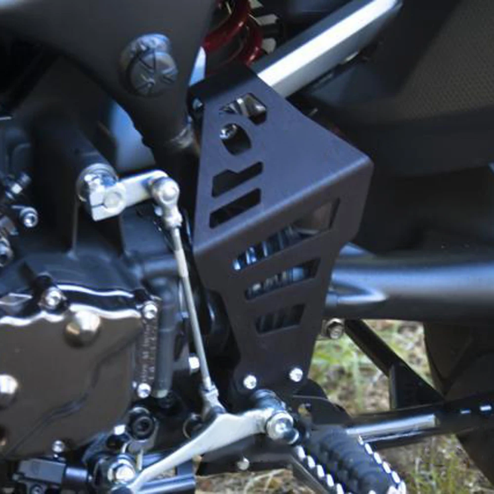 Motorcycle XT1200 XT 1200 Z ZE FootPeg Footrest Rear Heel Plates Guard Protector For Yamaha XT1200Z XT1200ZE SUPER TENERE 1200