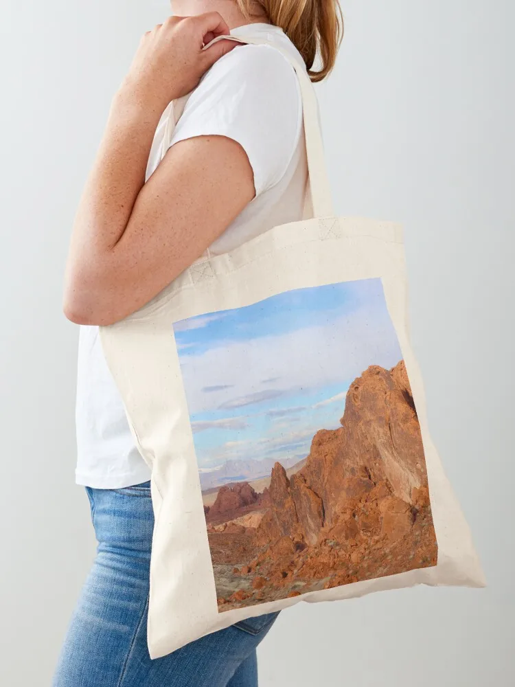 Valley of Fire II Tote Bag Tas Tangan Kanvas Tas Pantai Wanita