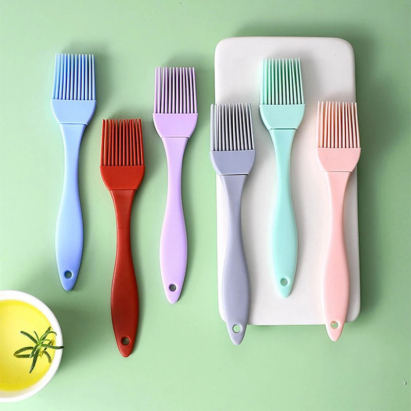 Cake Baking Brush Home DIY Silicone Tools Oil Brush Cooking Basting Brush Silicon Kitchen Barbecue Brush