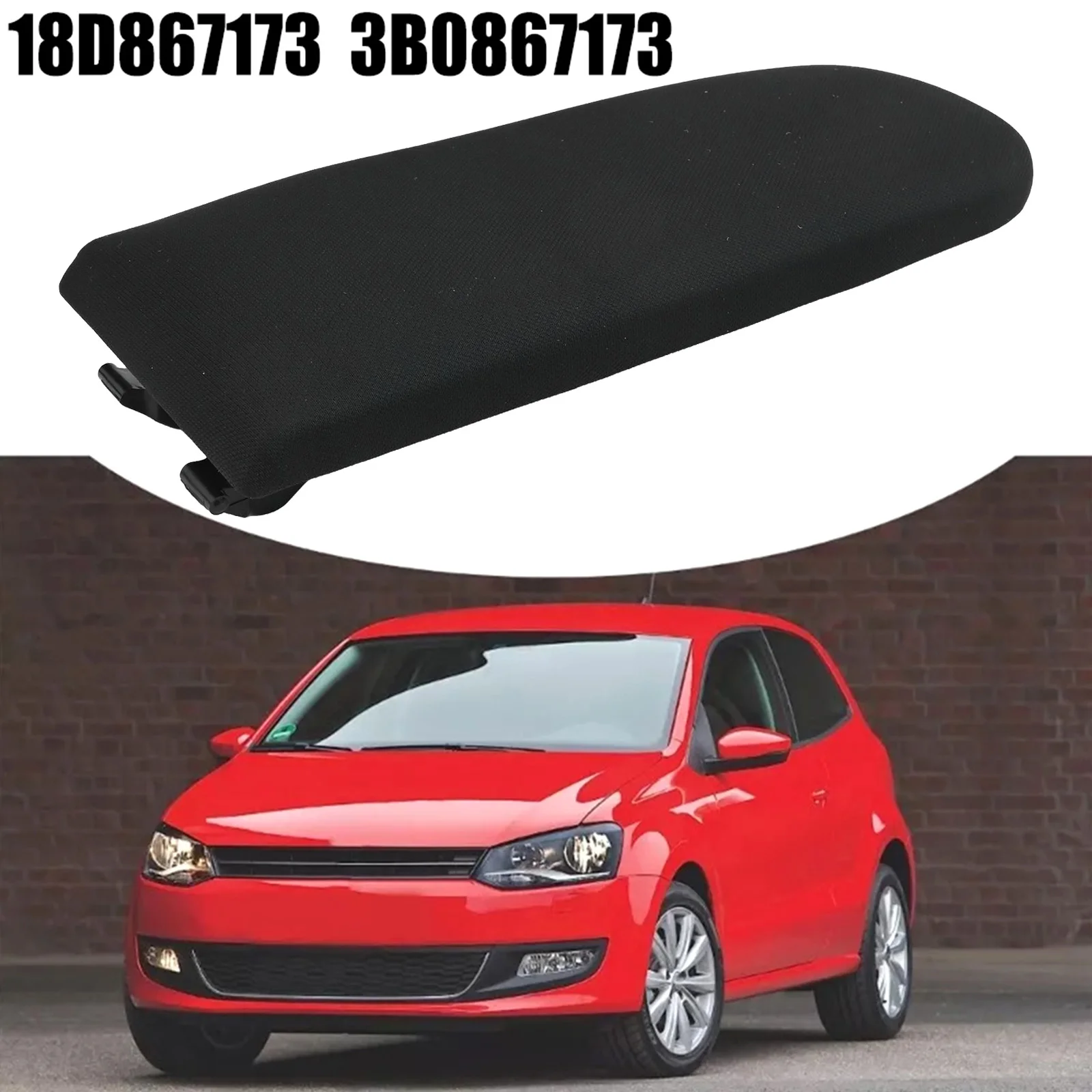 For Golf 4 MK4 Soft Fabric Cover Armrest Cover Armrest Lid Protector Perfect Factory Fitment Stable Performance