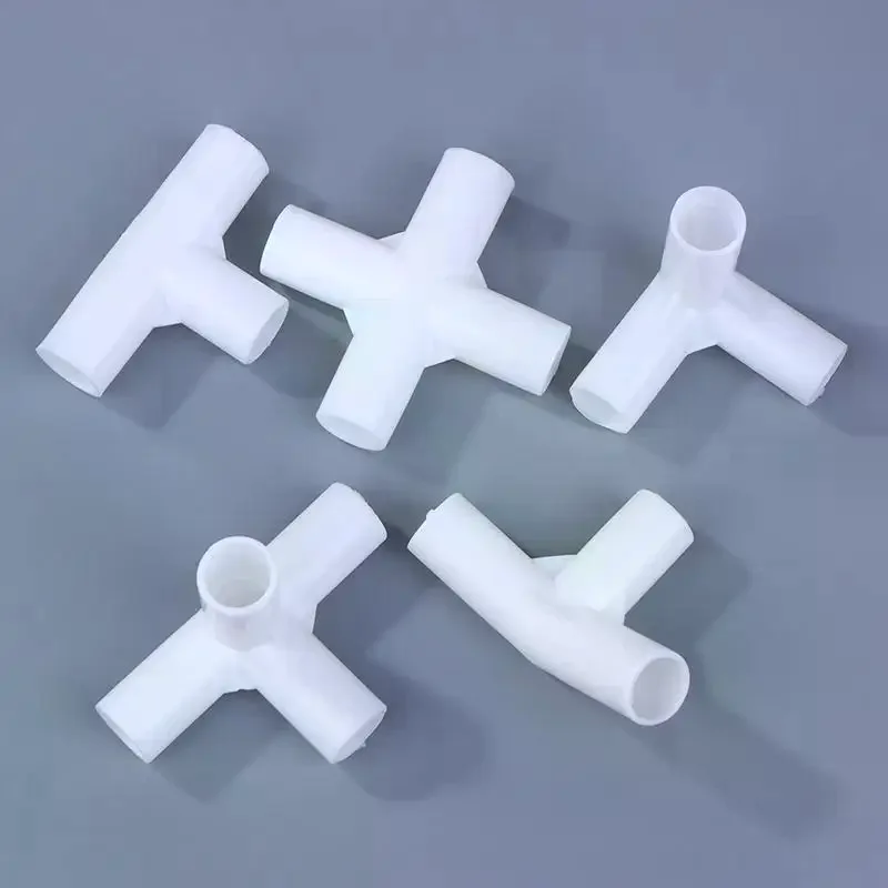 

10 шт. 12 мм пластиковые белые соединители для труб DIY полка палатка фиксированный шарнир тройник четырехсторонний прямой локоть крючок для гардероба фитинг