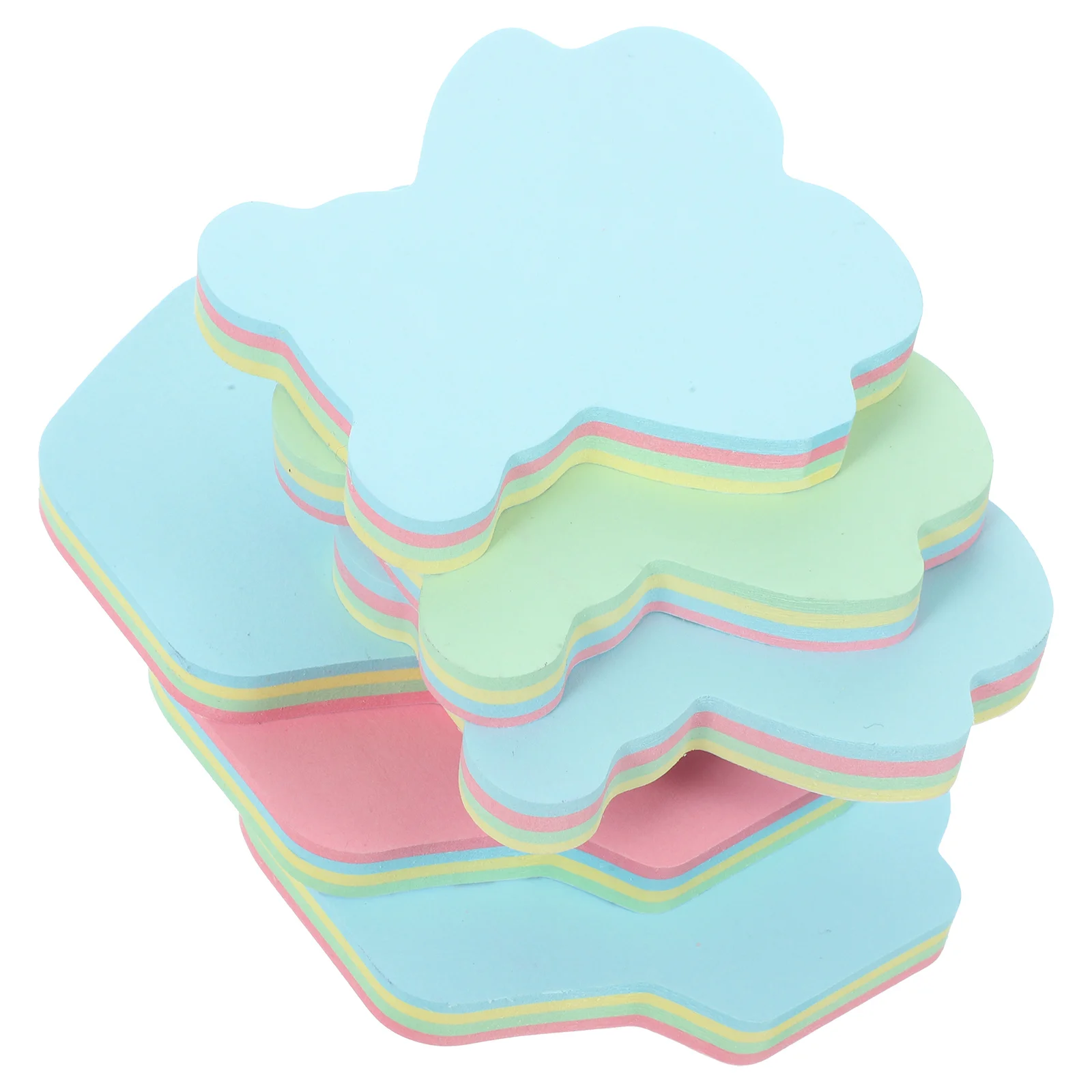 

6Pcs Self-Stick Memo Pads Paper Notes Stickers Notepads for Office Portable Reminder Memo Pad