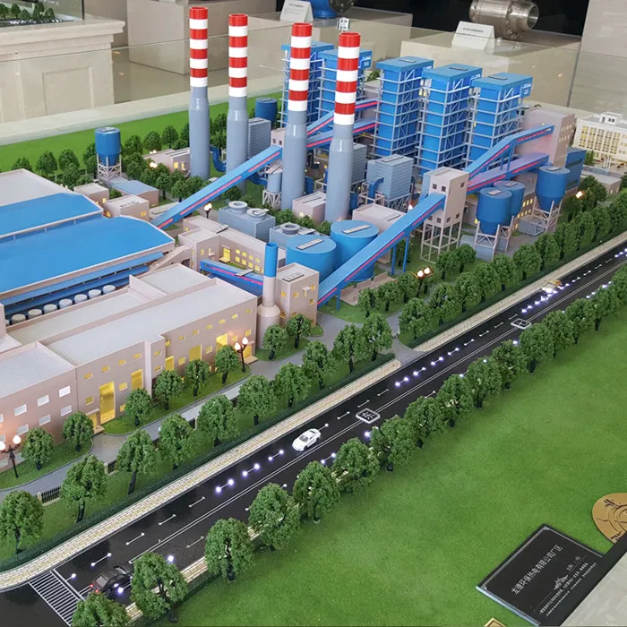 Realistic Restoration Fine Detail Industrial Sand Table, Custom 3D Printing Model for Boiler & Thermal Engineering Display