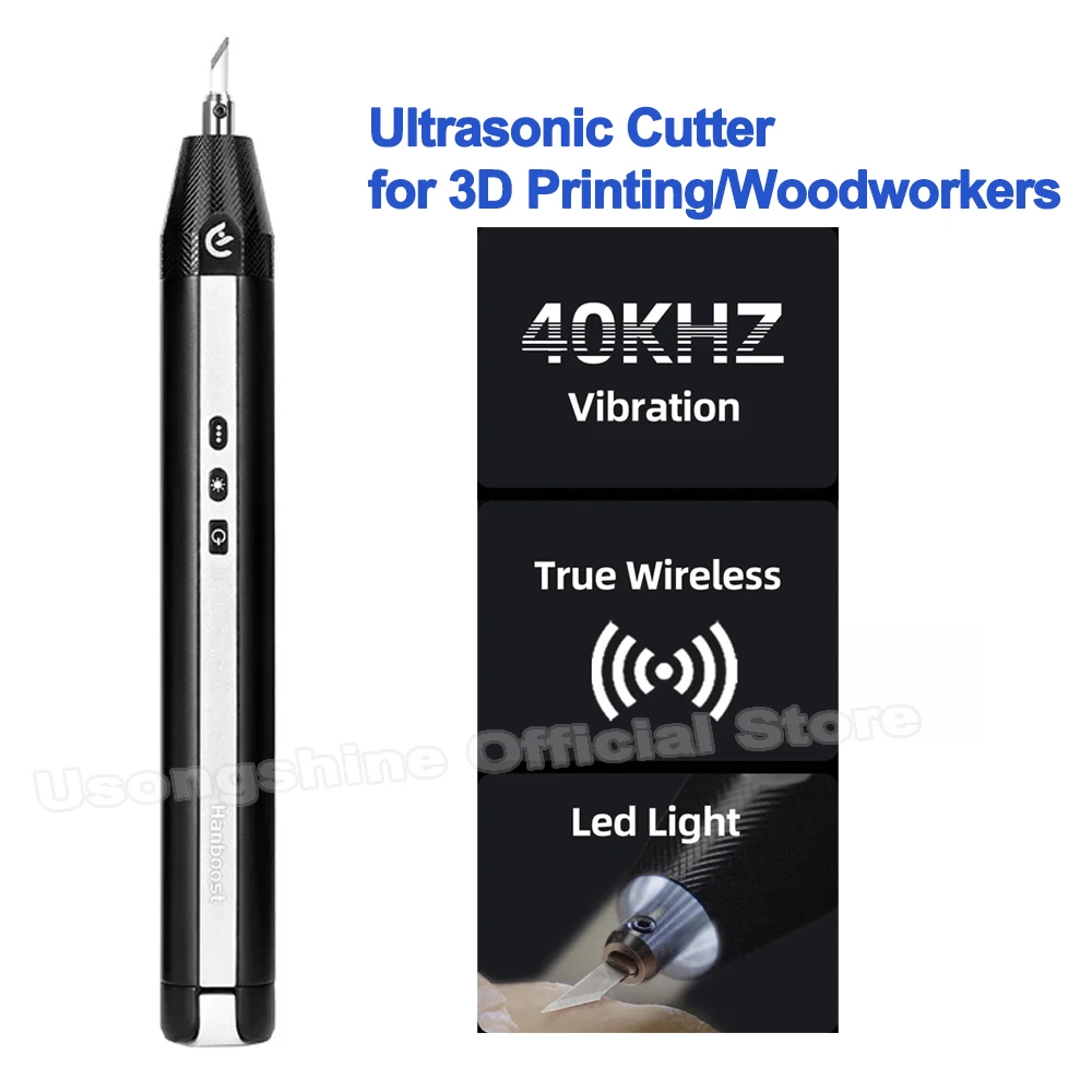 Ultrasonic Cutting Knife Handheld Ultrasonic Cutter For 3D Printing/Woodworker Plastic Leather PVC Acrylic Rubber Gypsum PCB EVA