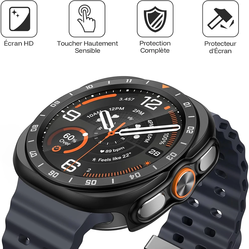 Scale Case for Samsung Galaxy Watch Ultra2/Ultra 47mm Smart Accessories Cover Hard PC Bumper shell Galaxy watch Ultra Protective gallery 1