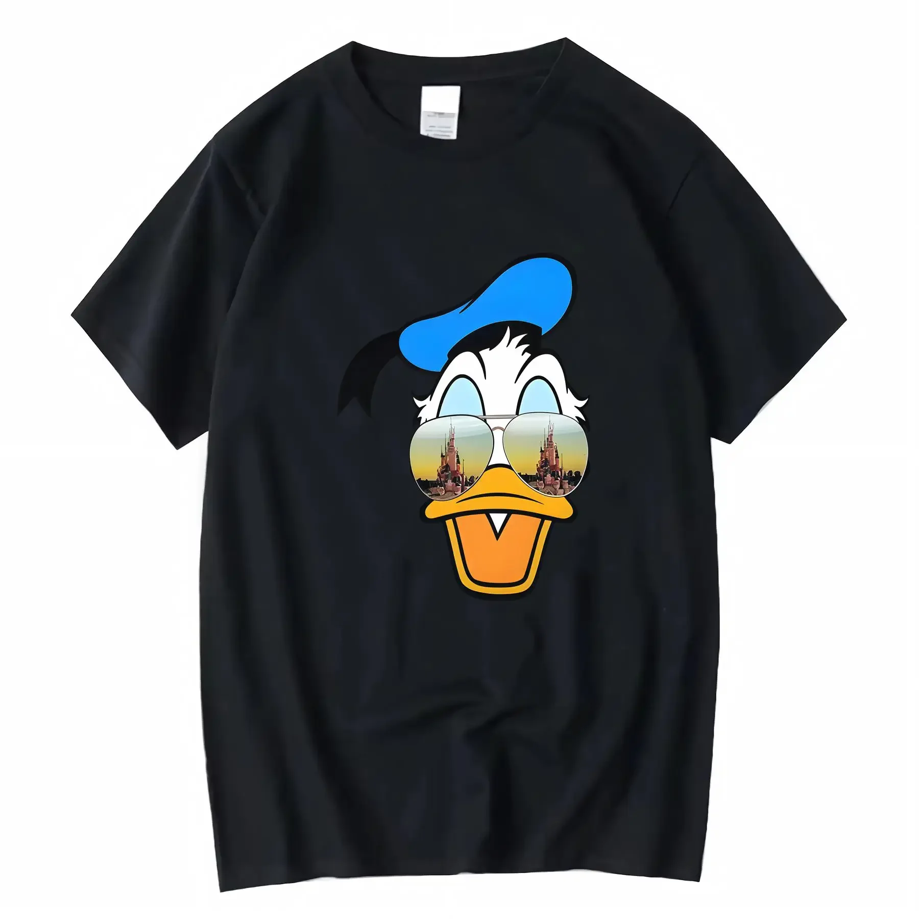 

Disney Donald Duck 100 Cotton T shirt Suitable for All Seasons Ages vintage Washed graphic Casual Versatile Comfortable