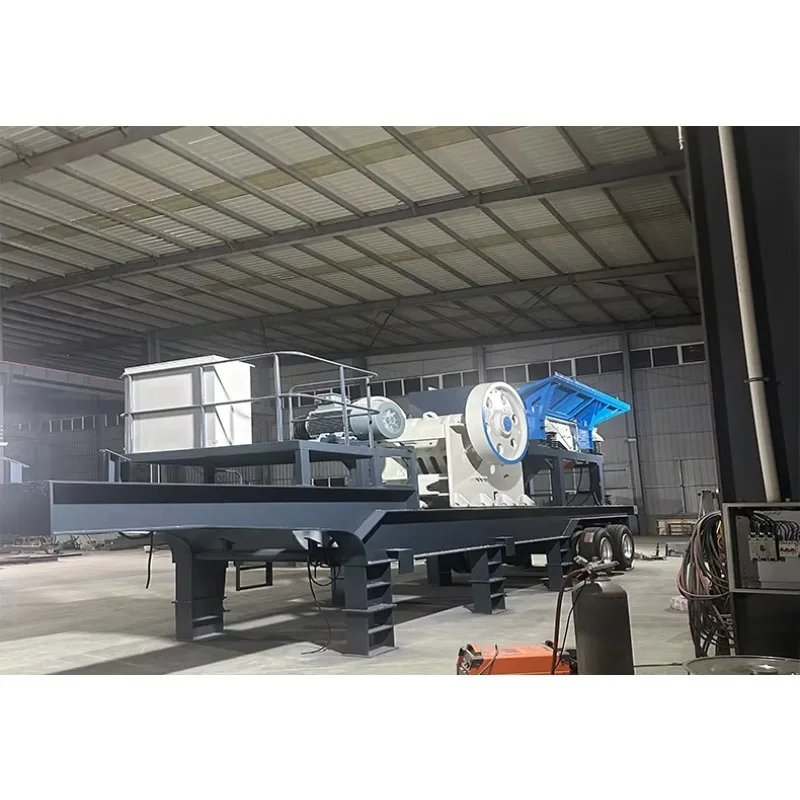 Customize Competitive Mining Ores Limestone Tire-Type Mobile Cone Crusher Station