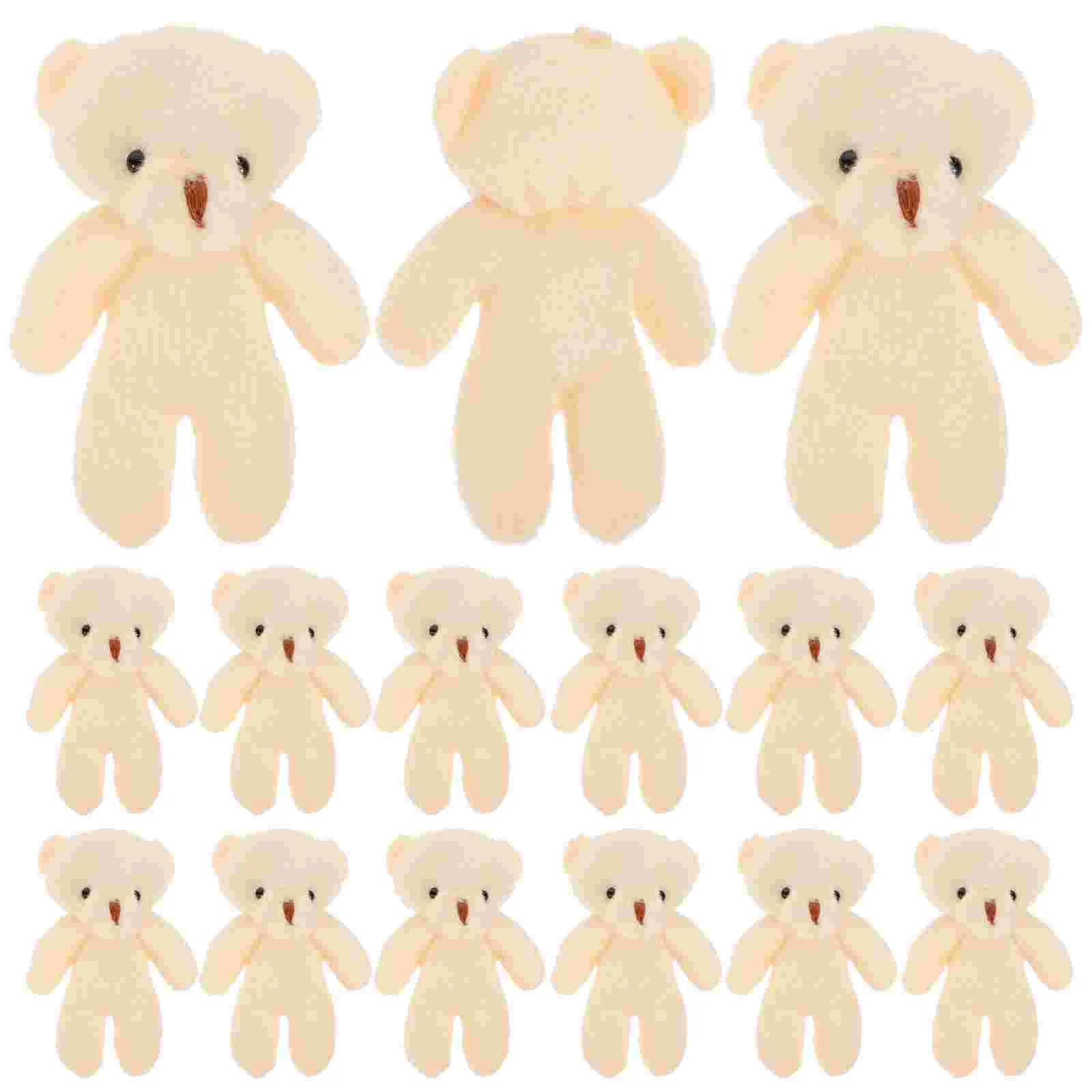 Mini Bear Multi-function Pendant Figurines Adorable Keychain Decor Hanging Baby Dolls