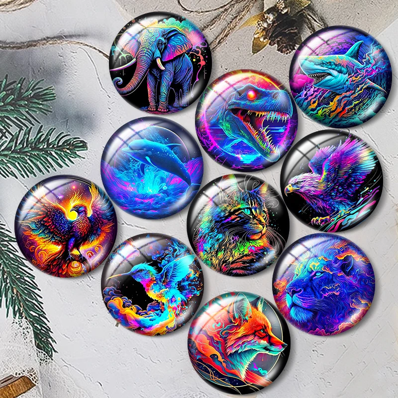 

Watercolor animal elephant 12/18/20/25mm glass cabochon bracelet pendant rings for jewelry demo earrings back Making findings