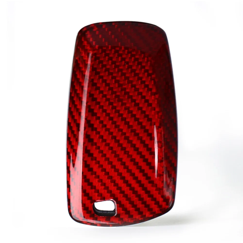 Red Carbon Fiber Key Shell Remote Key Case Cover for BMW 1 3 5 6 7 Series X3 X5 F10 F30