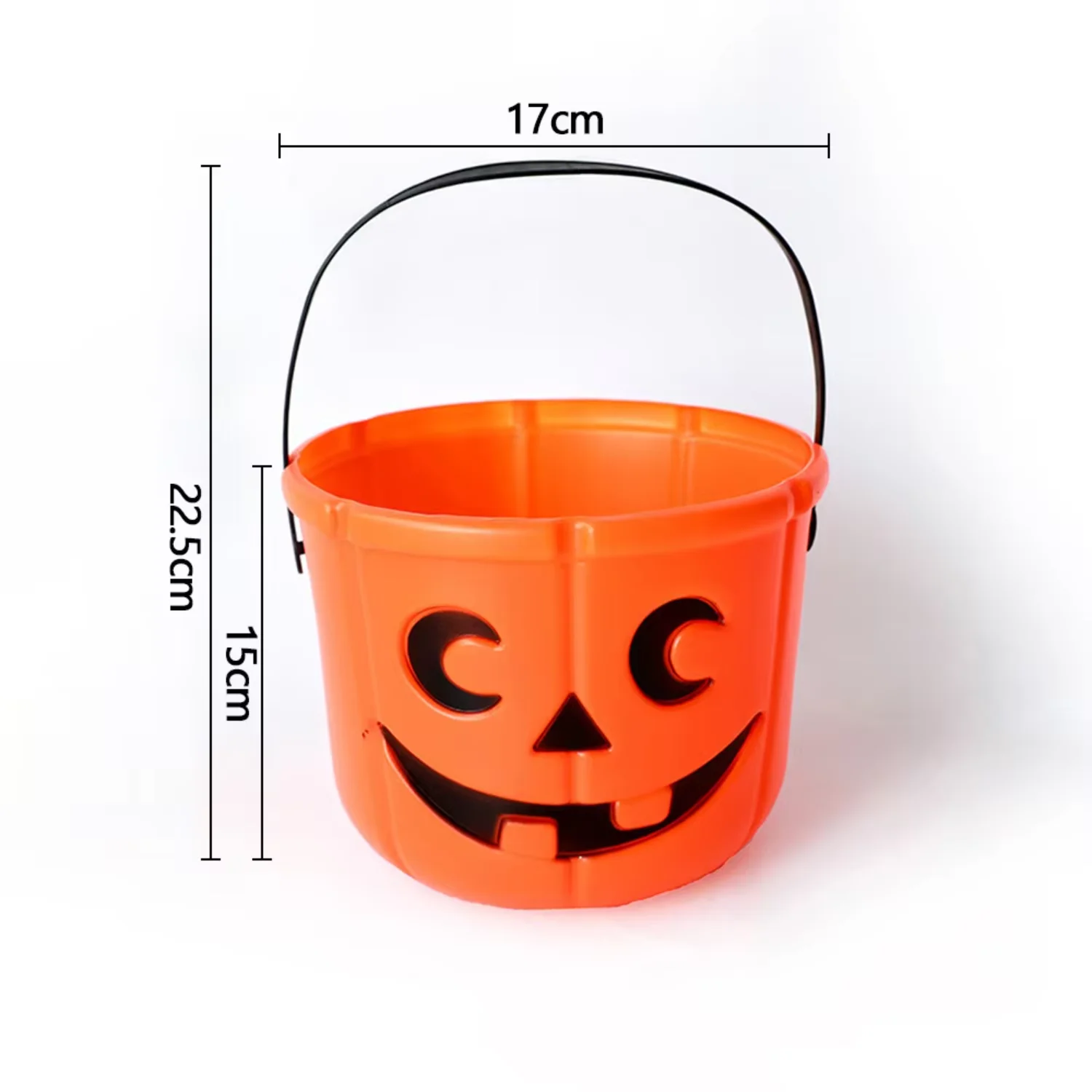 Factory Price Party Supplies Wholesale Led Plastic Halloween Pumpkin Candy Buckets