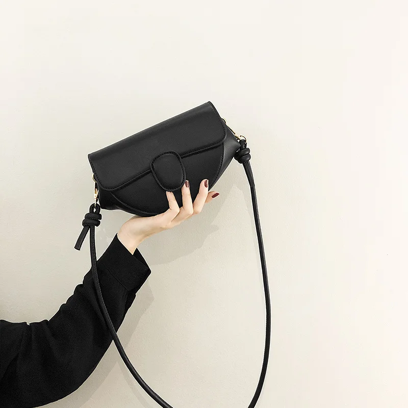 

Кожаная сумка-седло Ele, женская модная роскошная молодежная повседневная сумка через плечо с магнитной застежкой