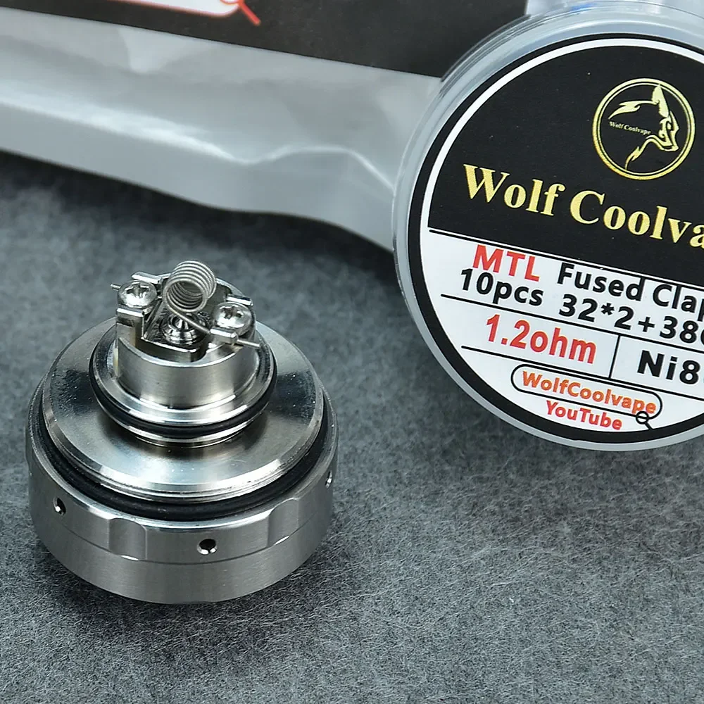Wolfcoolvape Kayfun X MTL RTA خزان Vape قابل لإعادة البناء 4 مللي 24 مللي متر 316SS رذاذ ملف واحد لسلس MTL Vaping