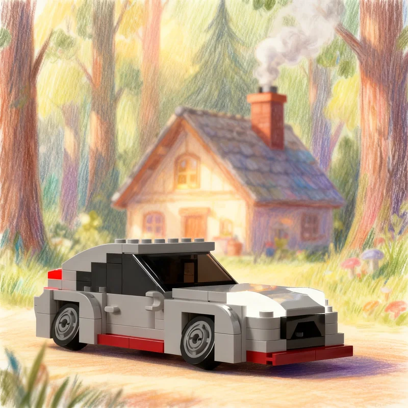 132 قطعة MOC المتسابقين Widebody نموذج اللبنات البناء تجميع DIY بها بنفسك هدايا عيد الميلاد الإبداعية فكرة التعليم لعبة الطوب