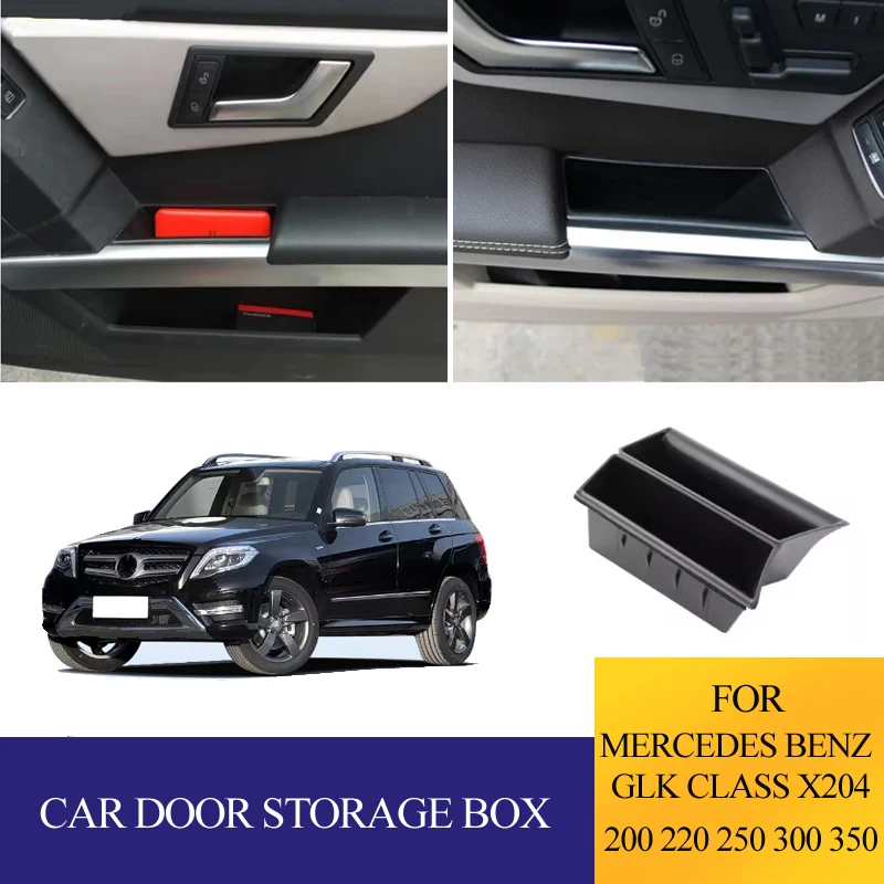 Bandeja de caja de almacenamiento para manija de puerta de coche, accesorios para Mercedes Benz GLK clase X204 GLK200 220 250 300 350 2008-2015