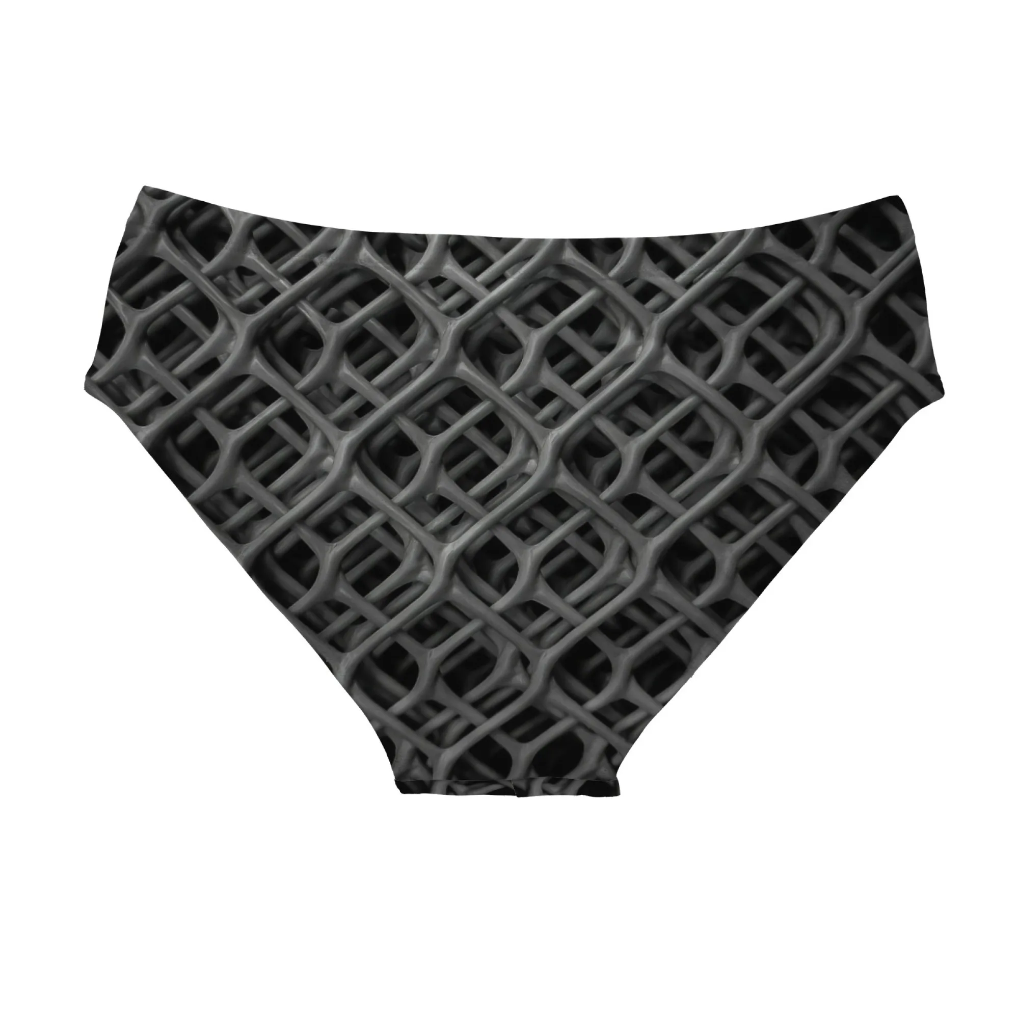 Gray Mesh Swim Trunks Quick-drying Breathable Non-slip No-pilling Men's Briefs Water Sports Surfing Fitness Novel Sport Swimwear