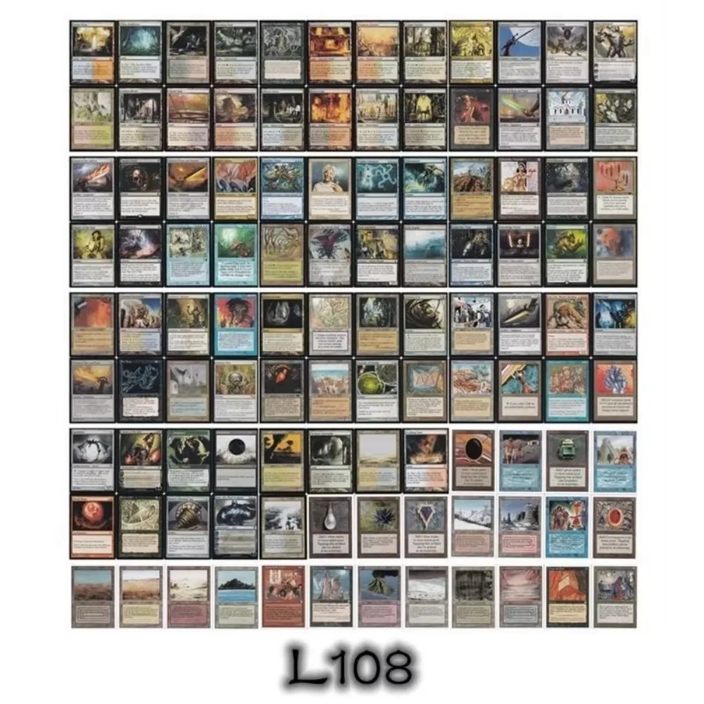 MTG حار بيع رقم. 324M1 MTG بطاقات الوكيل 324 قطعة بطاقات التجمع السحرية P9 Dual Land Fetch Land Shock Lands Black Core