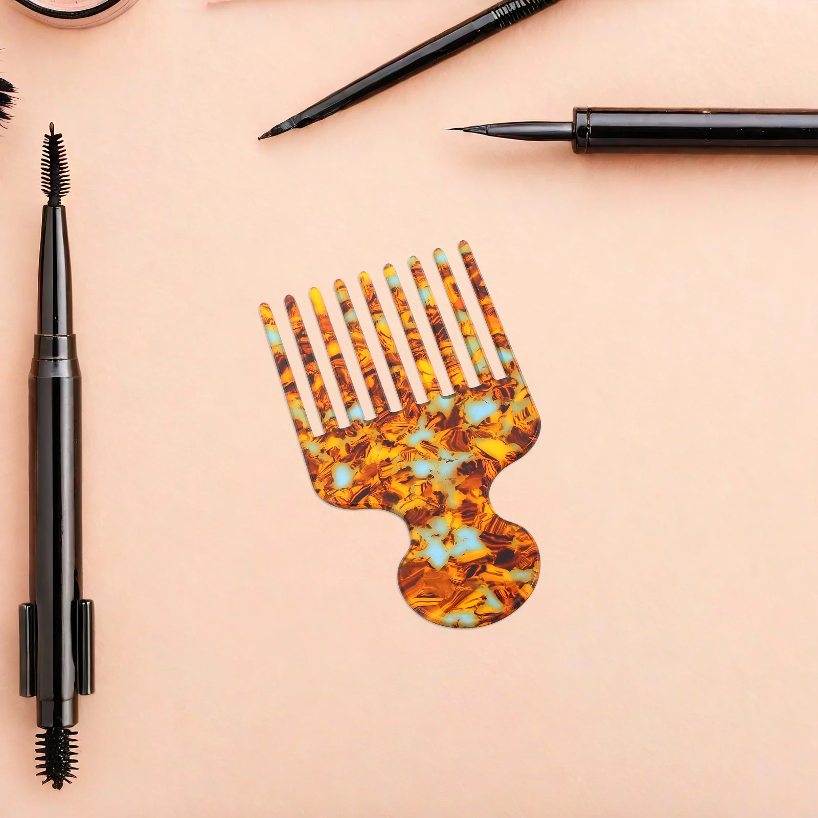 

2pcs Stylish Acetate Hair Comb Anti-Static Fine Tooth Salon Professional Balayage Highlight Teasing Pick Comb For Women Curly