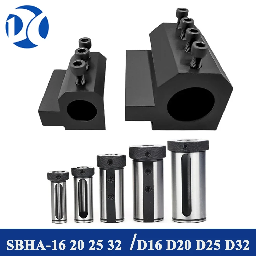 Mecânica Torno Guia Mangas Diâmetro Interno Ferramenta Auxiliar Sbha1616 Sbha16 20 25 32 D16 D20 D25 D32