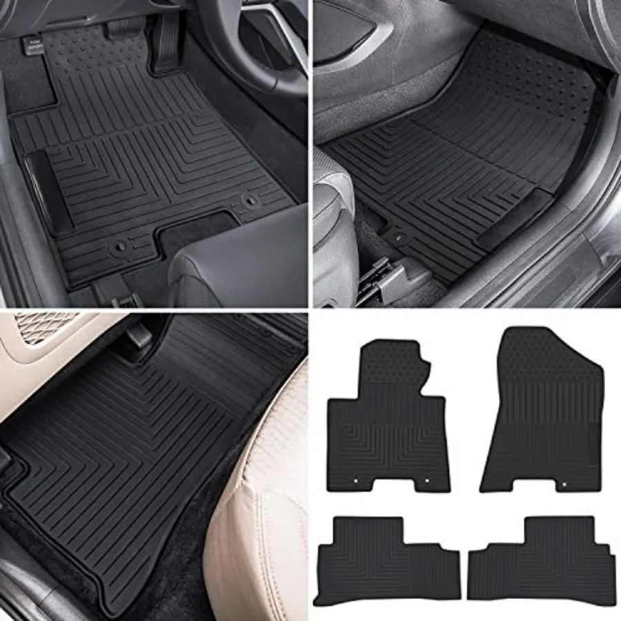 Floor Mat for Hyundai Tucson 2016 2017 2018 2019 2020 2021 Heavy Duty Rubber Front+Rear Car Liner Carpet All Weather Custom Fit