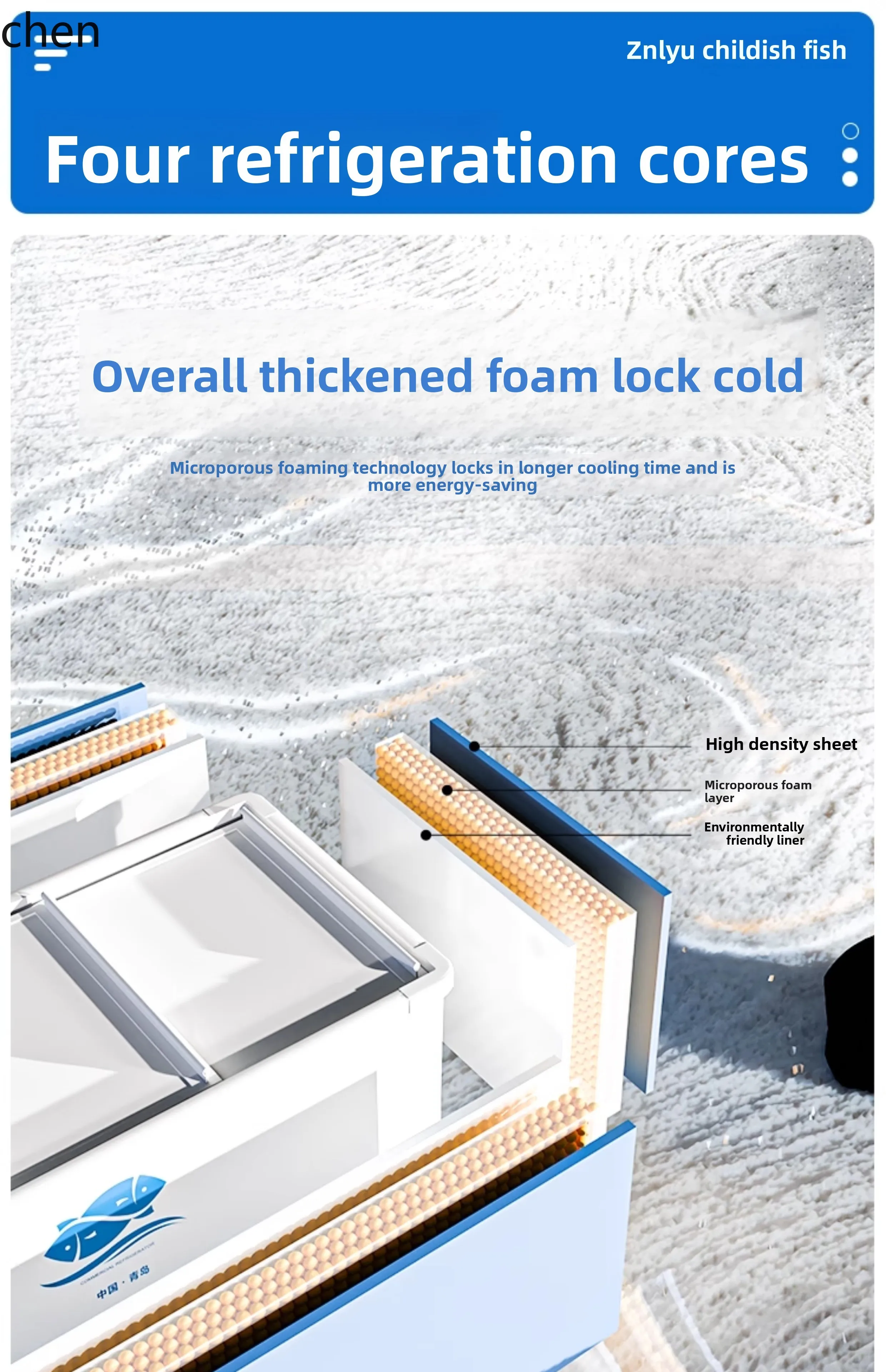 LXC ice cream freezer cabinet glass door horizontal supermarket freezer fresh-keeping frozen refrigerated display cabinet