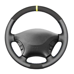 Black Artificial Suede Leather Steering Wheel Cover for Mercedes Benz Viano W639 Vito Sprinter 2003-2014 VW Crafter 2006-2016