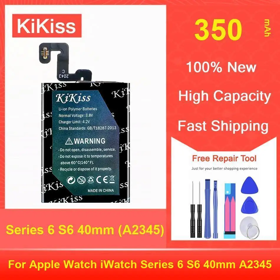 

Kikiss Battery 350Mah Series 6 S6 40Mm (A2345) For Apple Watch Iwatch A2345