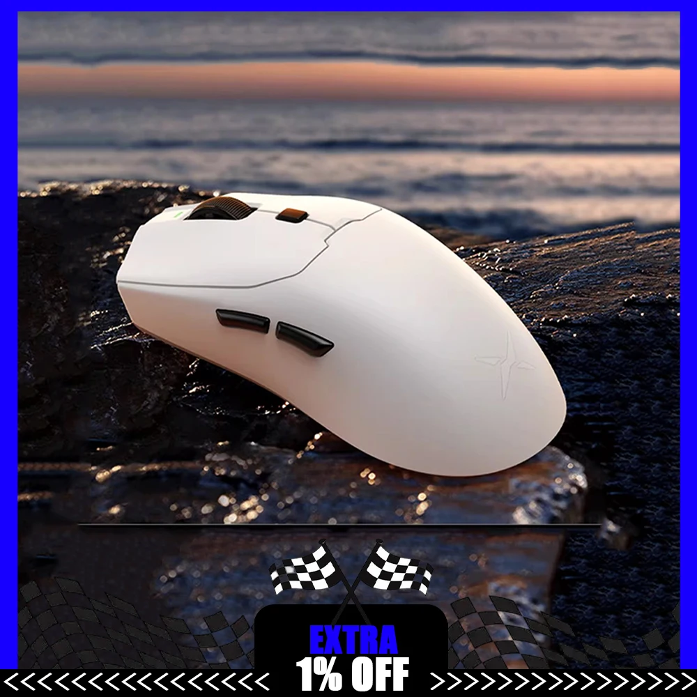 DELUX M700pro Gaming Mouse Realtek Chip PAW 3395 Sensor 8K Fast Charging Battery Wireless Mouse Low Delay 59g Light Weight Mouse