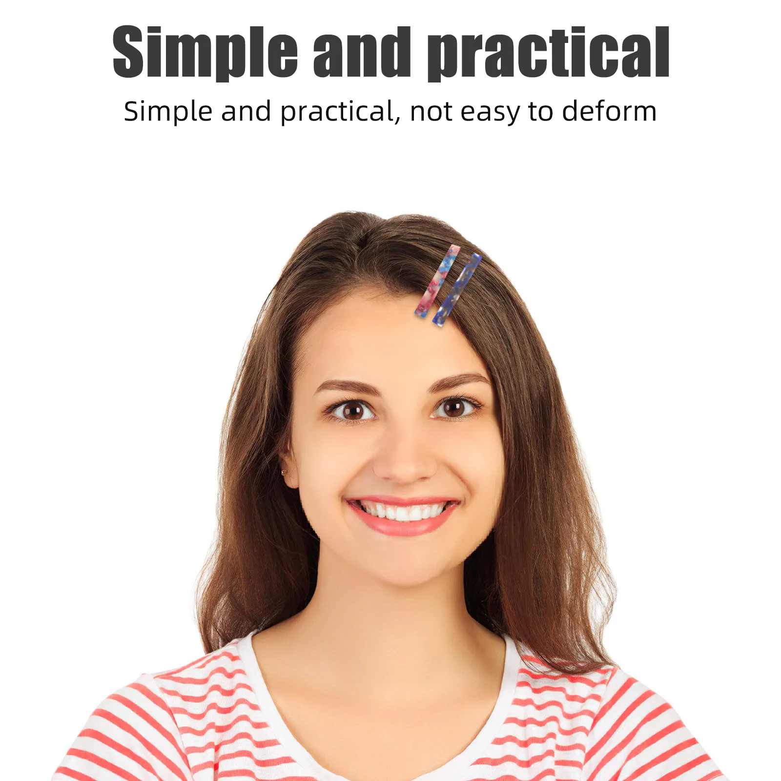 

9Pcs Acetate Duckbill Hair Clips Rectangle Flat Claw Barrettes Minimalist Elegant Styling Accessories for Women Girls Toddlers