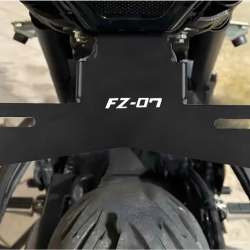 

FOR YAMAHA MT-07 MT07 MT 07 2021-2022-2023-2024 motorcycle Accessories License Plate Bracket Holder with light FZ07 FZ 07 XSR700