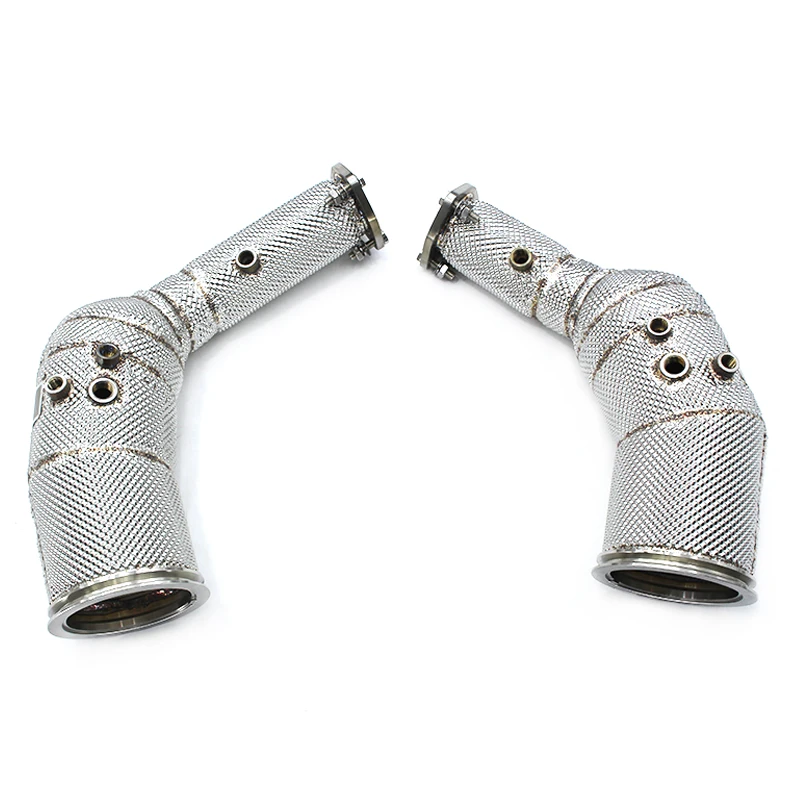 

OBM Exhaust Downpipe For Audi RS6/RS7 C8 4.0T 2021-2022 Stainless Steel Exhaust Catalytic Converter Exhaust Pipes