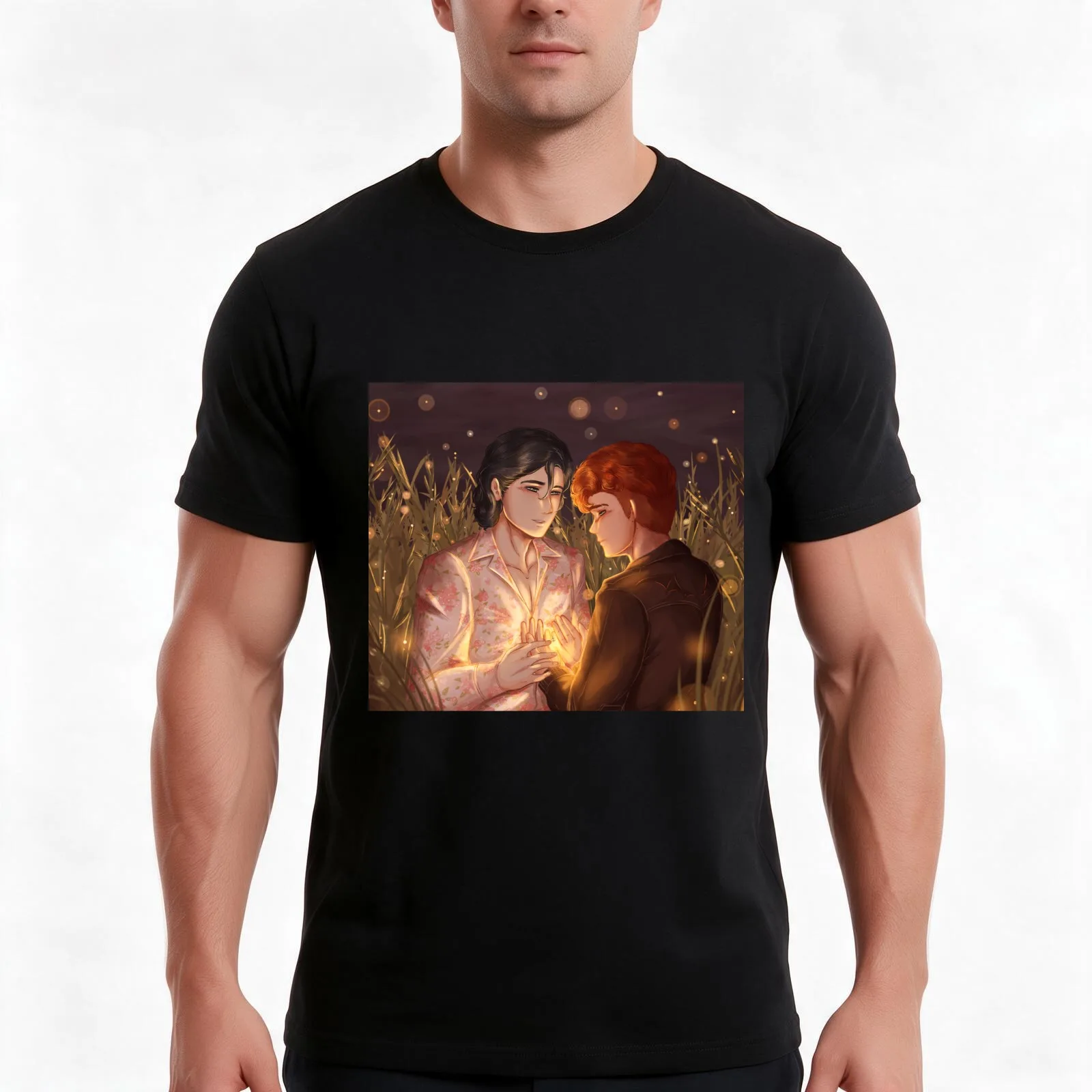 Simon, Baz and Fireflies T-Shirt, Summer Casual Cotton Tee, Oversized Streetwear Tops, Vintage Graphic Print, Unisex Men Women