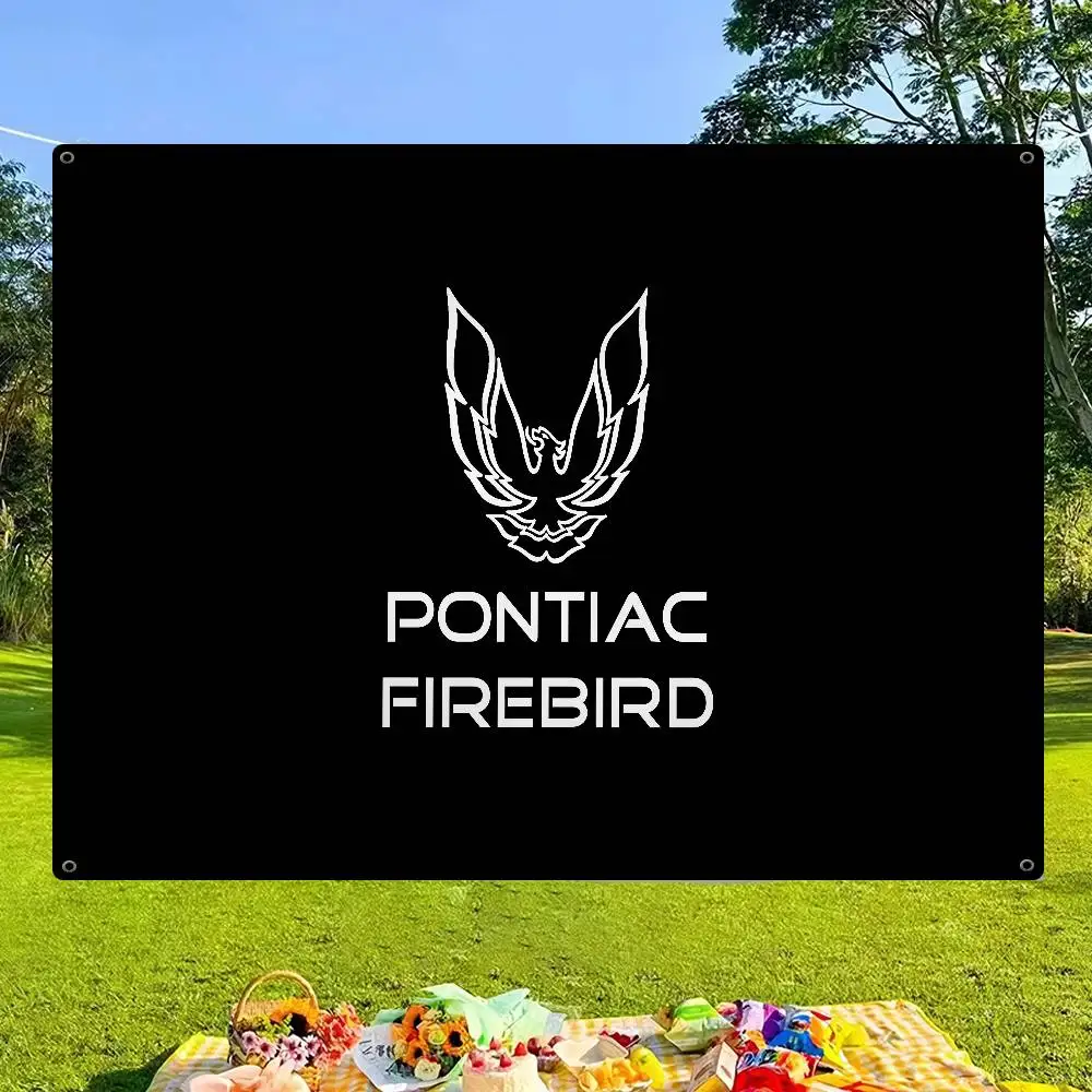 Pontiac Firebird Trans High End Quality Banner Printing Artistic Atmosphere Style Camping Flag