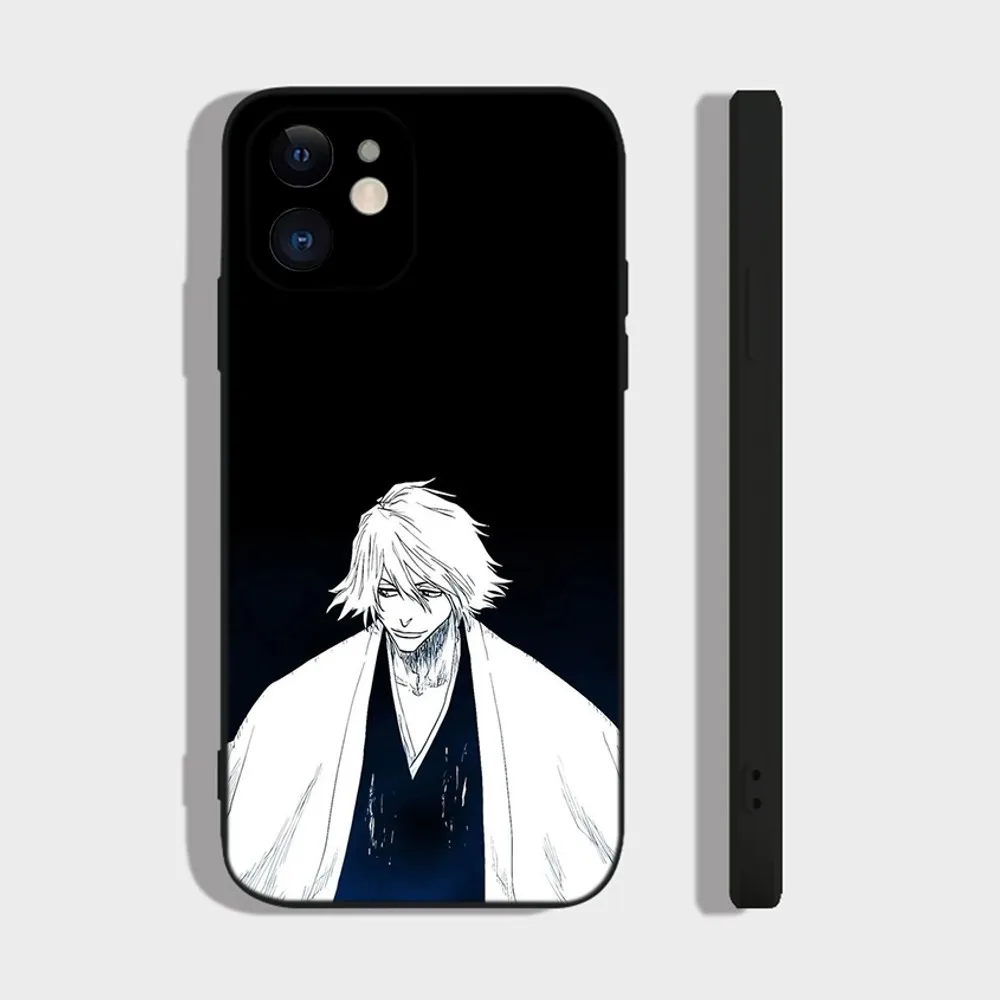 B-BLEACH Kisuke Urahara Phone Case For iPhone 14,13,12 Mini 11 Pro XR,X,XS,MAX 6S,7,8 Plus Silicone Cover Soft black