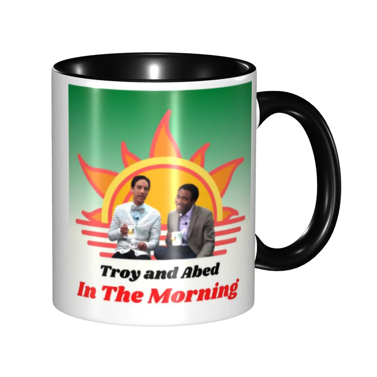 

Трой и убедище в утро кружки, керамическая чашка для кофе на заказ, креативный подарок