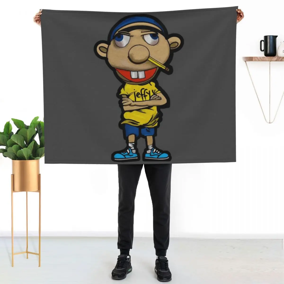 Jeffy 2024 New Throw Blanket Sofa Thins halloween wednesday Loose Warm Blankets