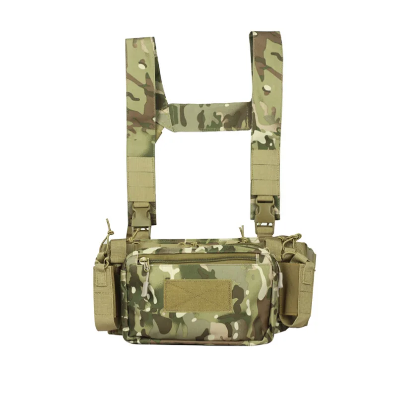 Tactical Airsoft Vest Exército Peito Rig Armadura Transportadora X Harness Rifle Pistola Revista Bolsa 5.56 7.62 Saco de caça ao ar livre