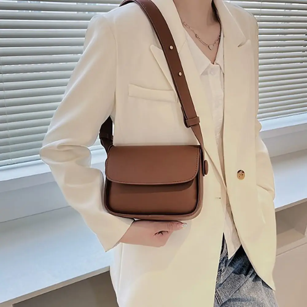 Crossbody Bag Shoulder Bag Women Underarm Bags Lightweight PU Leather Messenger Bag Flap Handbag Purse Summer Travel Bag